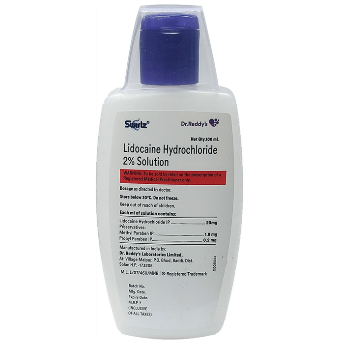 Swirlz Solution Lidocaine 20mg/ml