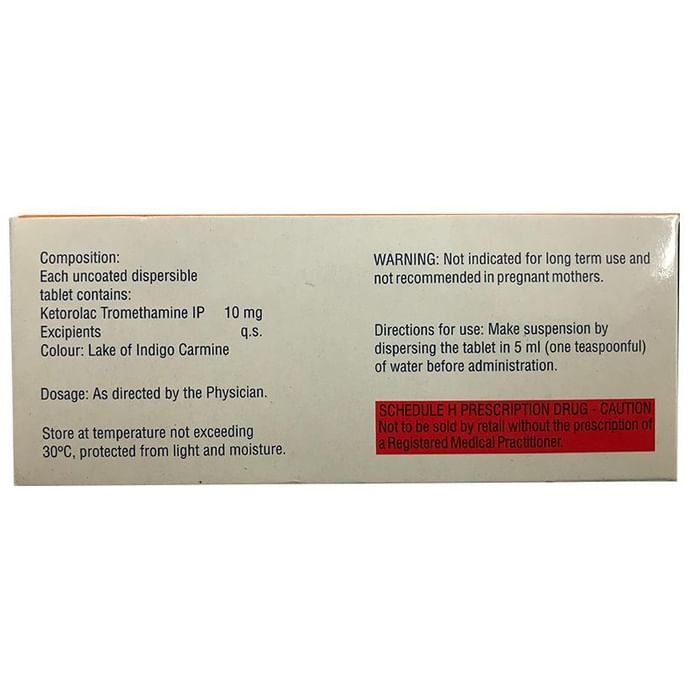 Ketanov DT 10mg Tablet Ketorolac 10mg