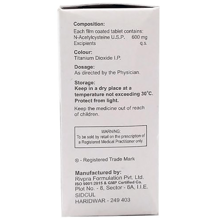 Oxitres Tablet Acetylcysteine 600mg