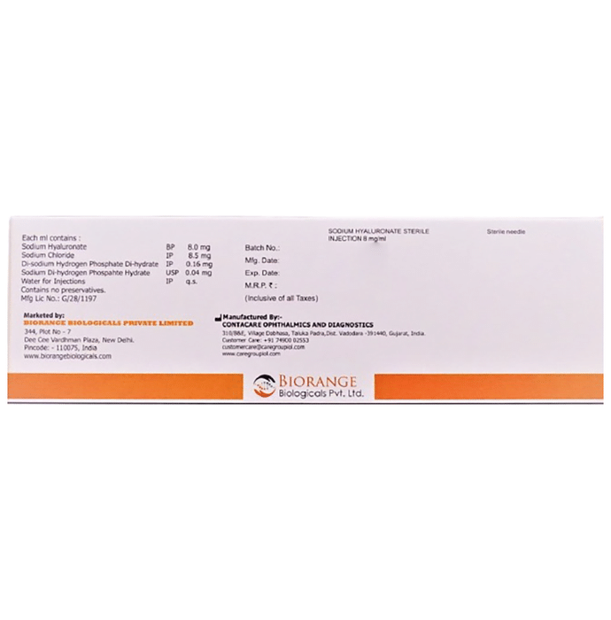 Osteo One Injection Sodium Hyaluronate 8mg/ml