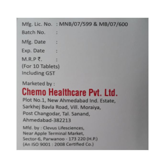 Kemonac-A Tablet Acebrophylline 100mg + Acetylcysteine 600mg