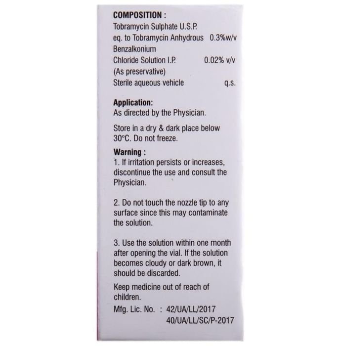 Saptob Eye Drop Tobramycin 0.3% w/v