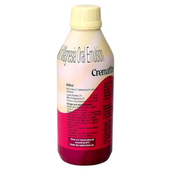 Cremaffin Constipation Relief with Liquid Paraffin | For Stomach Care | Mixed Fruit|450ml