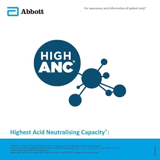 Digene Antacid Antigas Gel | For Acidity, Gas, Heartburn & Stomach Care | Flavour Mixed Fruit